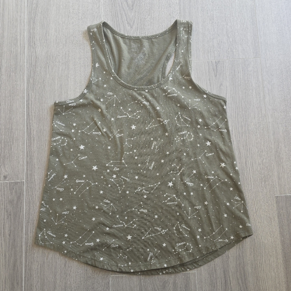 Zodiac Olive Green Tank Top